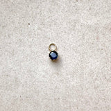 Sapphire Star Solitaire Charm 9k Gold Sample