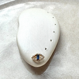 Sapphire & Diamond Eye Stud Earring 9k Gold Sample