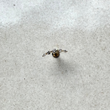 Diamond Graduated Curve Earring 9k Gold Sample