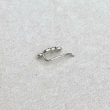 Diamond Gemstone Crawler Earring Sterling Silver Sample