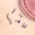 sterling silver earring charms including the Initial Earring Charm Sterling Silver
