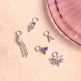 sterling silver earring charms including the Initial Earring Charm Sterling Silver
