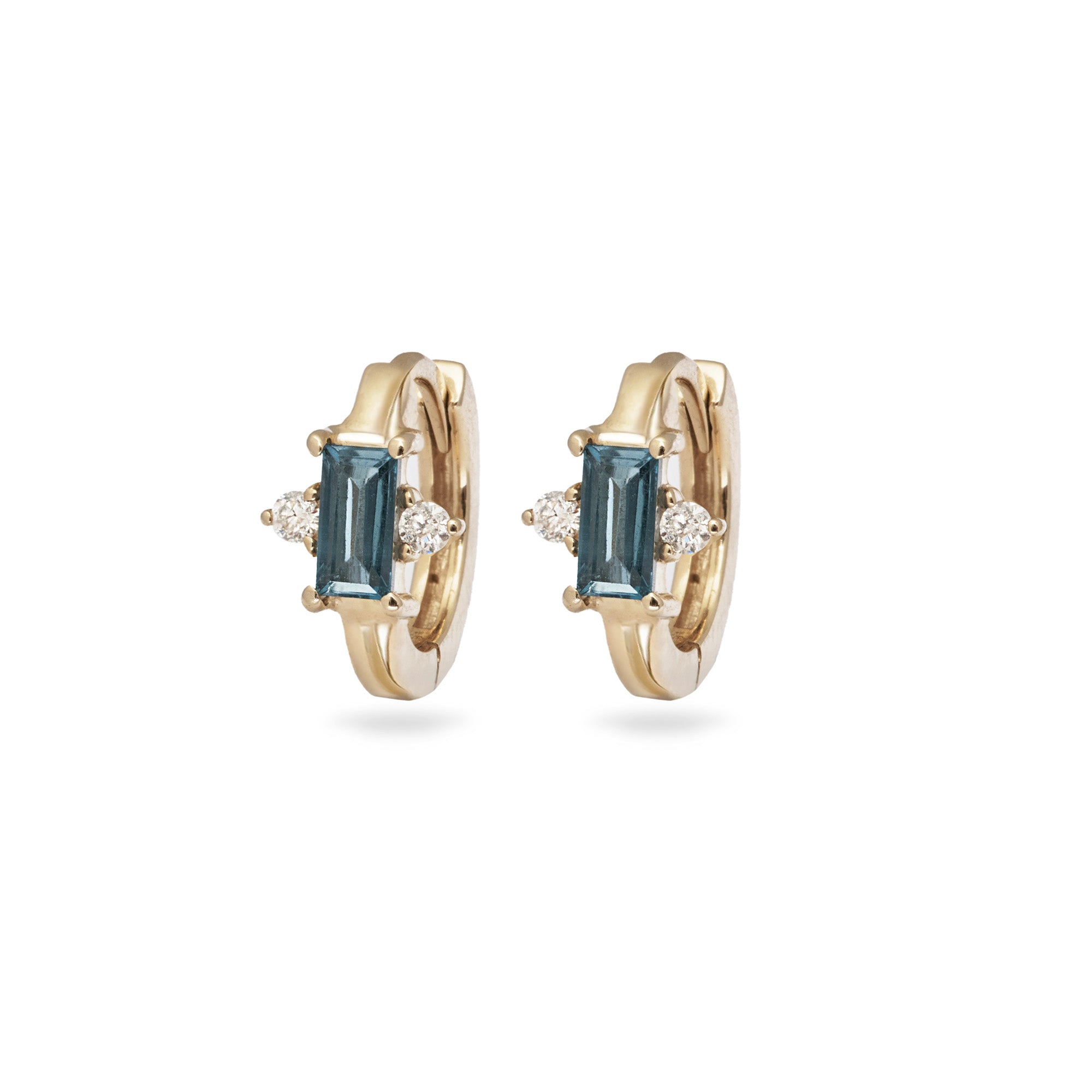blue stone huggies gold