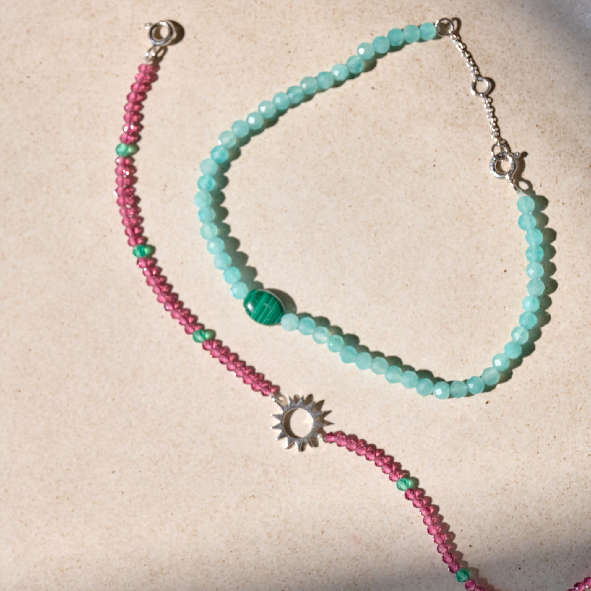 silver bracelet still life