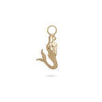 mermaid earring charm white back ground sold 