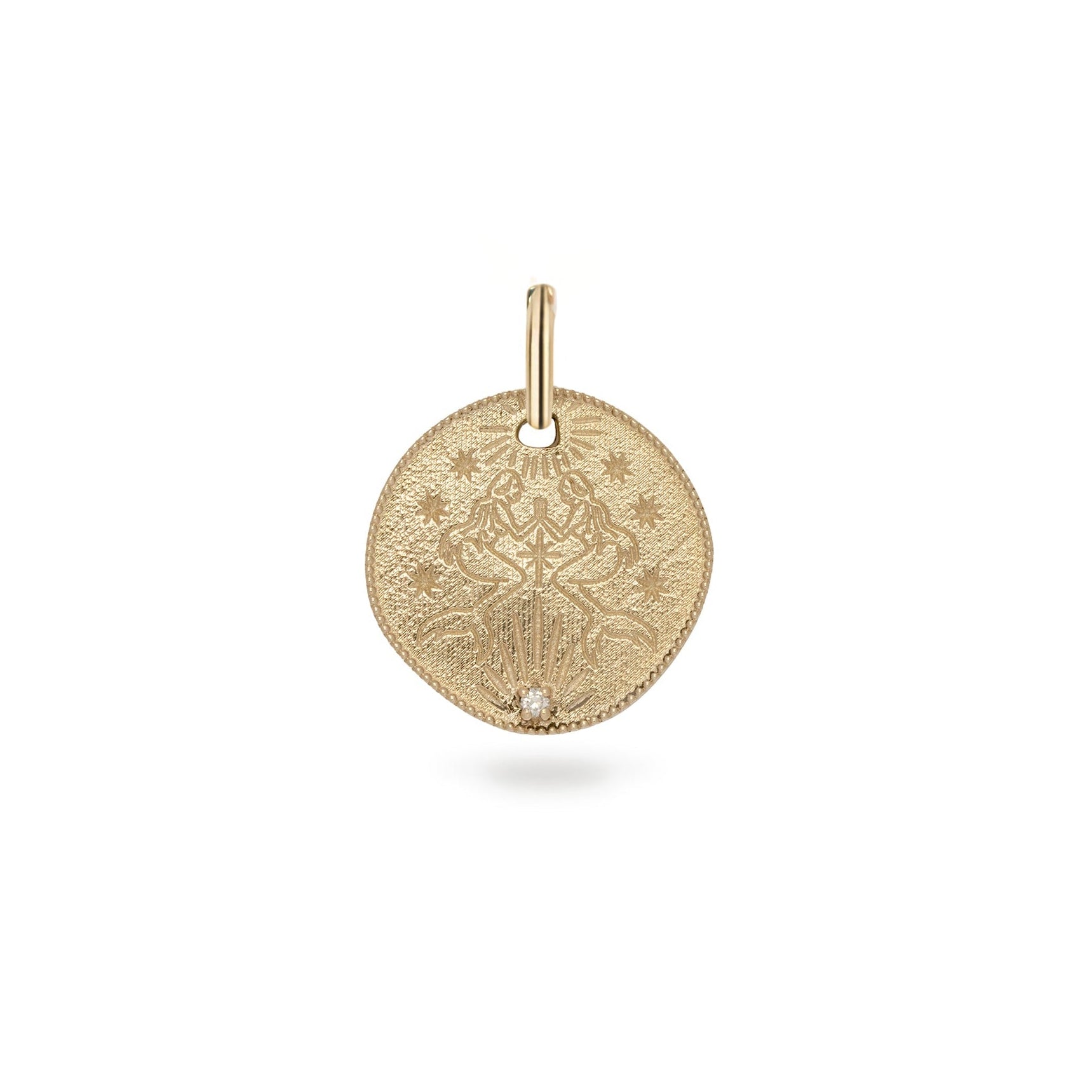 gold coin pendant