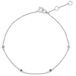 gemstone bracelet sterling silver