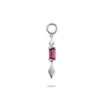 rhodolite garnet earring charm