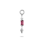 rhodolite garnet earring charm