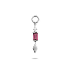 rhodolite garnet earring charm