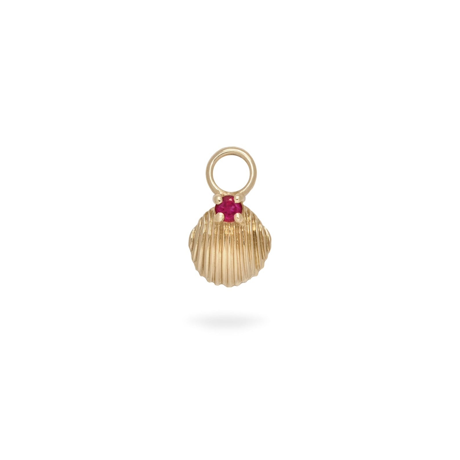 Ruby Turquoise hell Earring charm 9k Gold white background