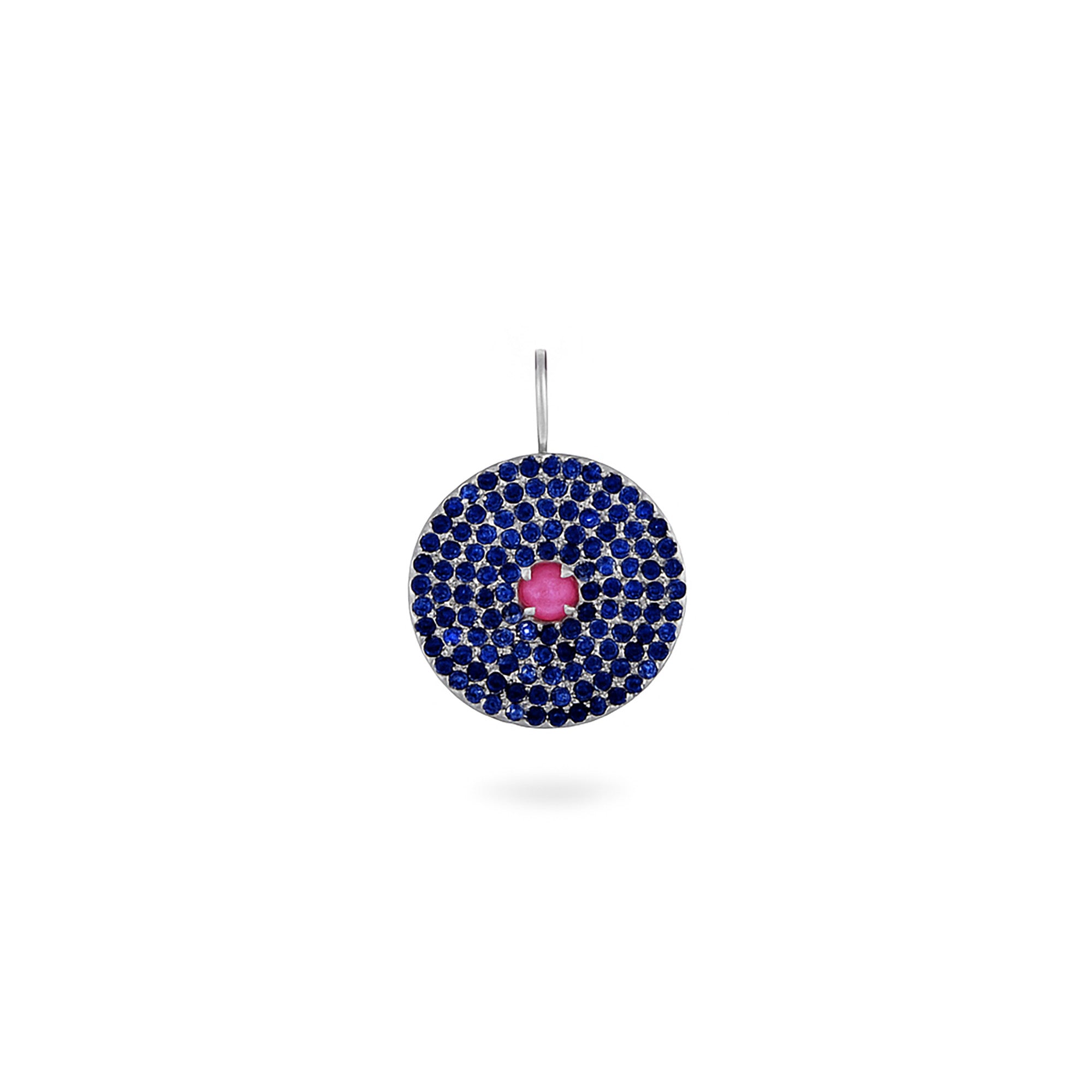 sapphire pendant 9 white gold white background