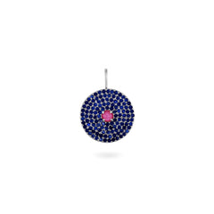 sapphire pendant 9 white gold white background