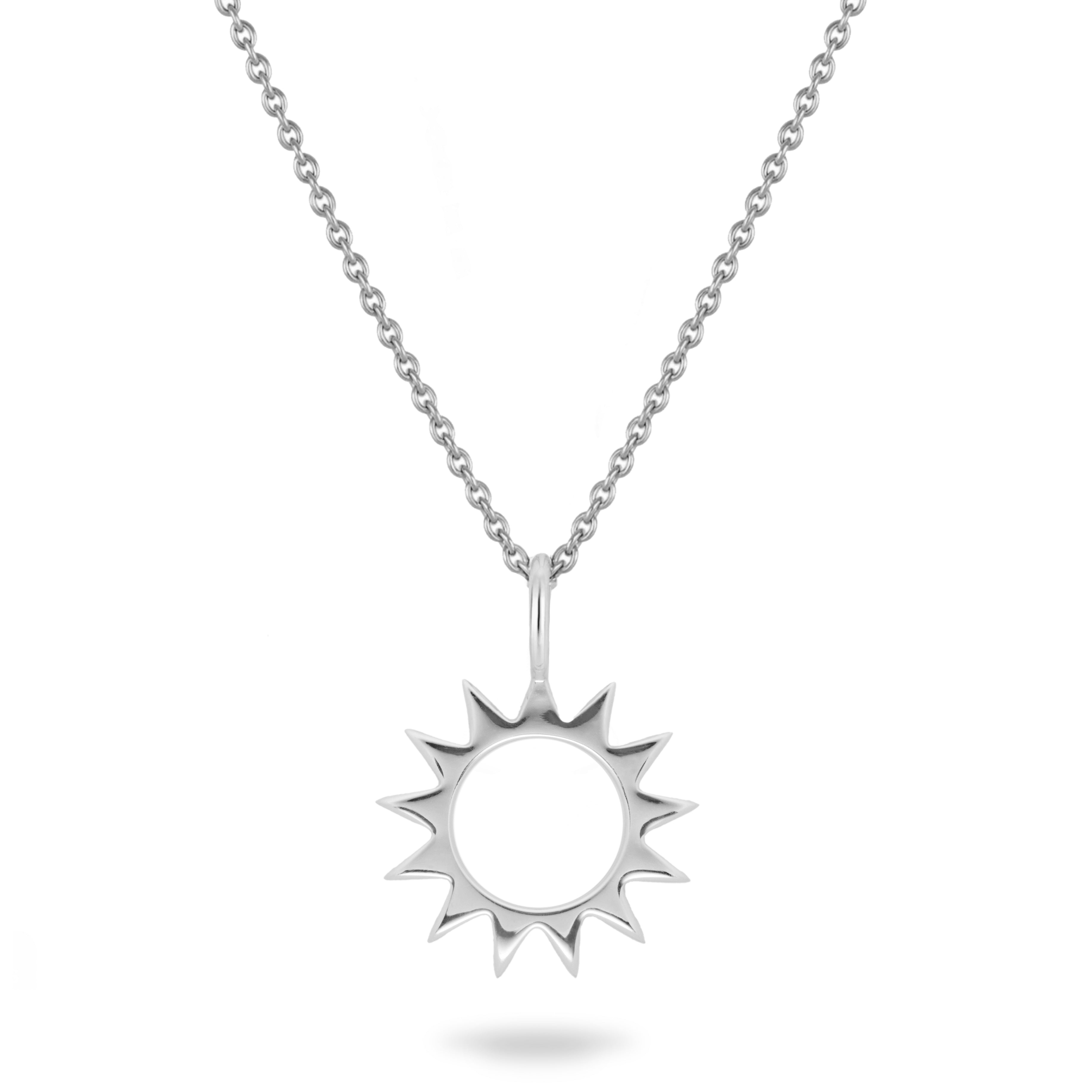 Silhouette Star Necklace Sterling Silver image