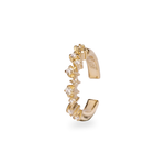 Topaz Scattered Ear Cuff 14k Gold Vermeil on white background