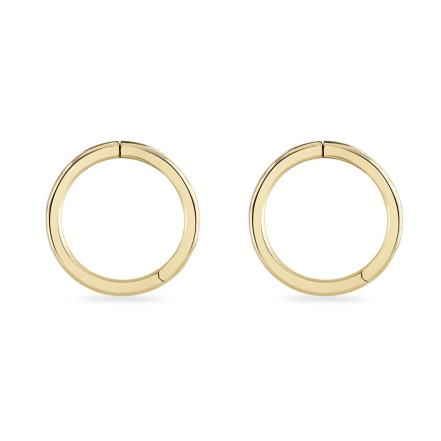 Seamless Hoop Earring Pair 9k Gold