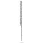 white gold diamond threader white background