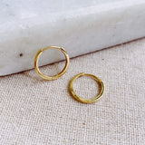 Medium Hoop Earring Pair 9K Gold