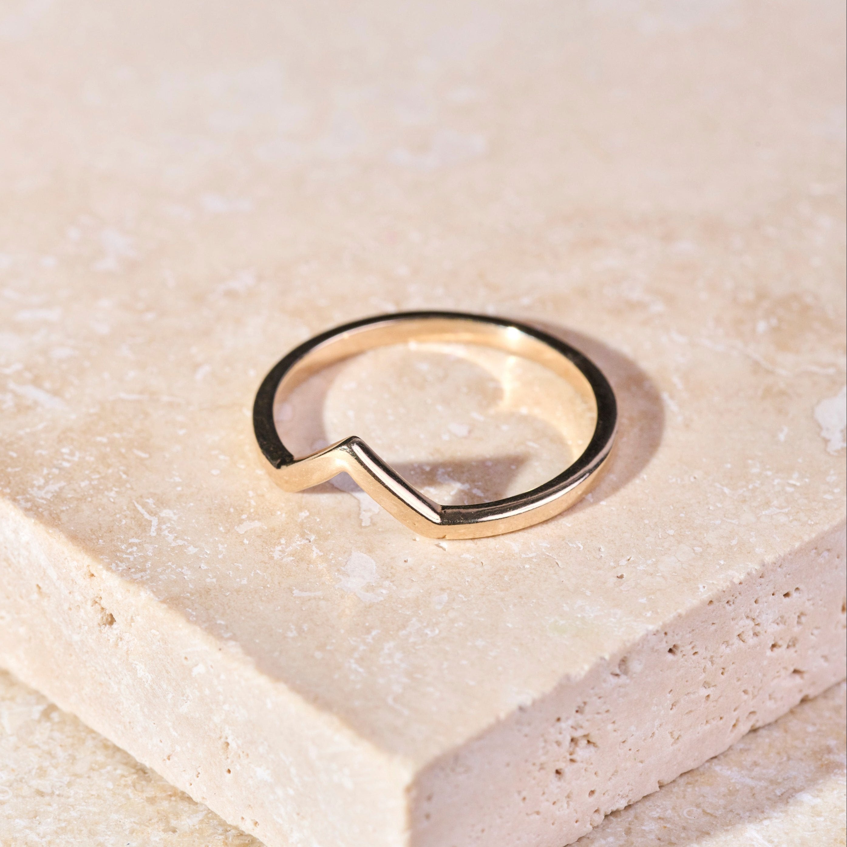 Wishbone Ring 9k Gold