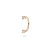 Lab Grown Diamond U Bar Earring 14k Gold