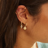 solid gold earring charms