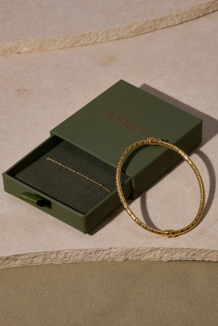 <p><small>New in </small></p>solid gold bracelets