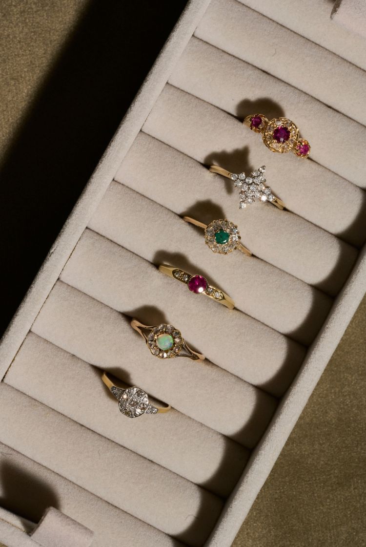 <p><small>NEW ONE-OF-A-KIND </small></p>VINTAGE RINGS