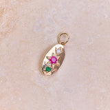 Personalised Domed Pendant 9k Gold om hard surface