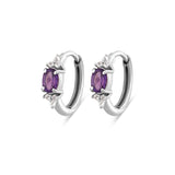 Amethyst Hoops