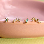 diamond solid gold flat backs