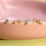 diamond solid gold flat backs