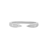 Diamond Open Ring 9k White Gold