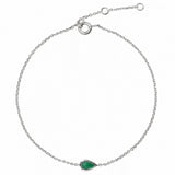 Personalised Raindrop Bracelet Sterling Silver