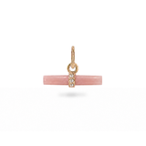Guava Quartz T-Bar Pendant 9k Gold