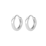 Huggie Hoop Earring Pair Sterling Silver