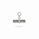 Labradorite T-Bar Earring Charm Sterling Silver