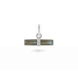Labradorite T-Bar Pendant Sterling Silver