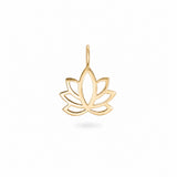 Lotus Flower Pendant 9k Gold