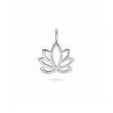 Lotus Flower Pendant Sterling Silver