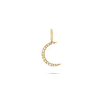 diamond moon pendant charm