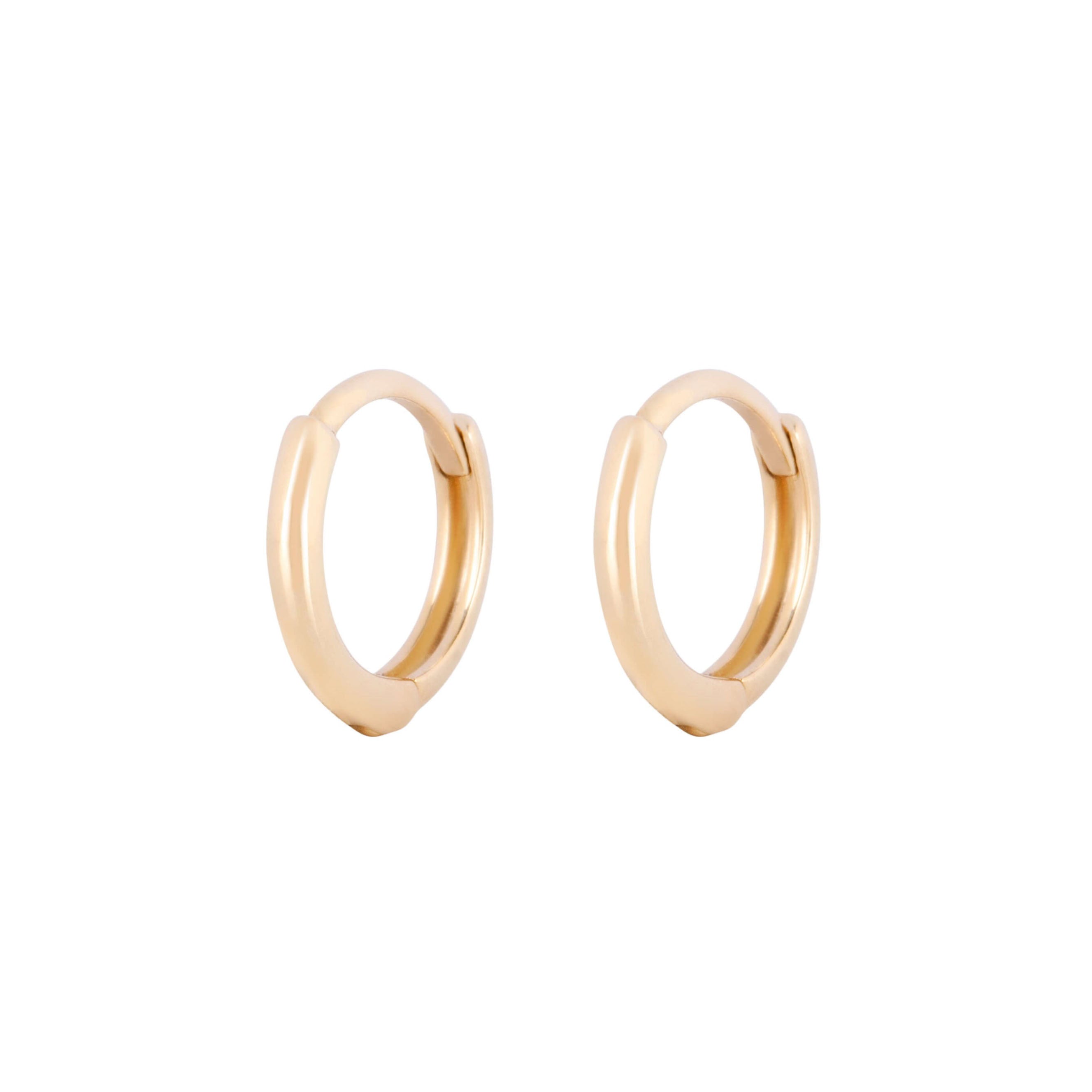 Mini Huggie Hoop Earring Pair 9k Gold