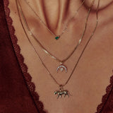 Personalised Raindrop Necklace 9k Gold