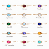 Personalised Raindrop Bracelet 9k Gold