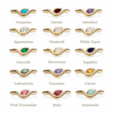 Personalised Raindrop Ring 9k Gold
