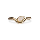 Personalised Raindrop Ring 9k Gold