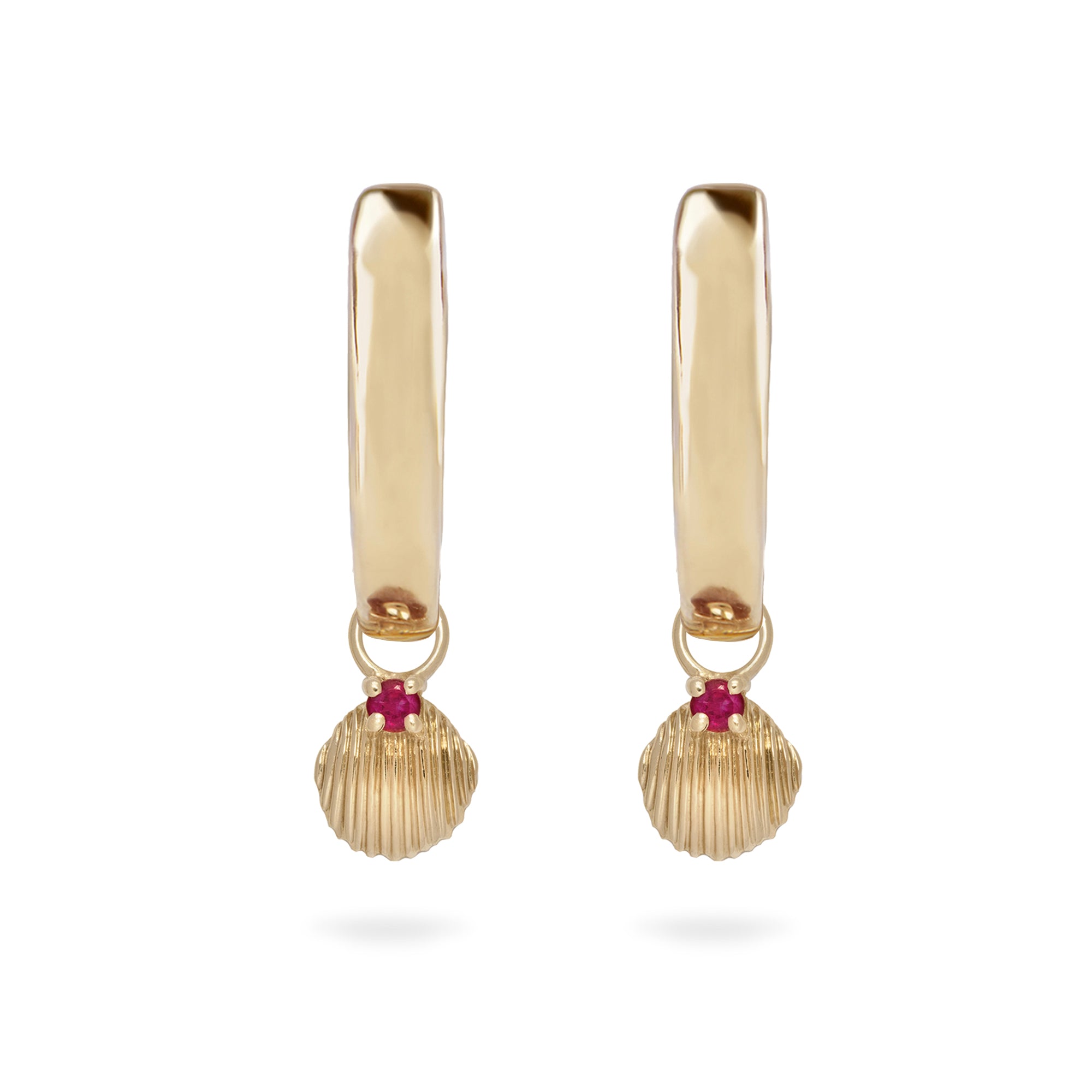ruby shell hoops 9k gold white background