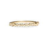 Scattered Diamond Band Ring 9k Gold