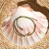 green shell friendship bracelet