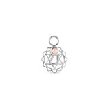 Heart Chakra Earring Charm Sterling Silver