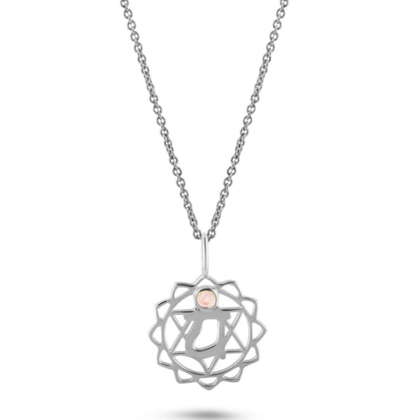 Heart Chakra Necklace Sterling Silver